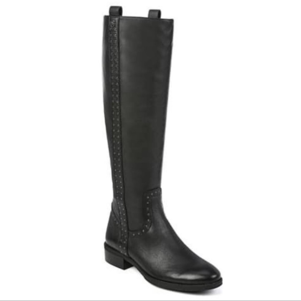 Sam Edelman Prina Riding boots black with black stud detail size 8